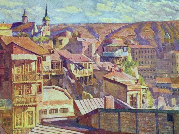 Paisajes Painting - Tbilisi maidan Ilya Mashkov paisaje urbano escenas de la ciudad